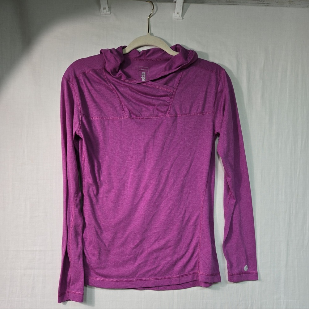 Stio Hylas Pullover Hoodie Women's XS Lightweight Dark Pink Hiking Outdoors